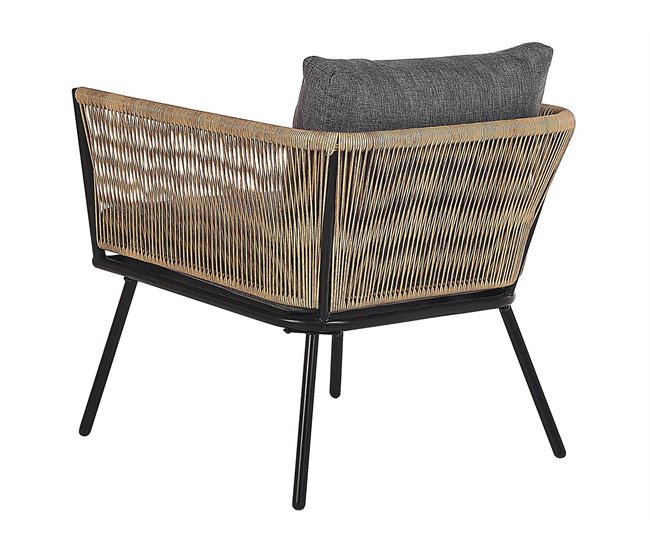 Beliani Conjunto bistro GARGANO Marron Claro