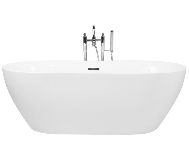 Beliani Bañera independiente CARRERA 80x180 Blanco
