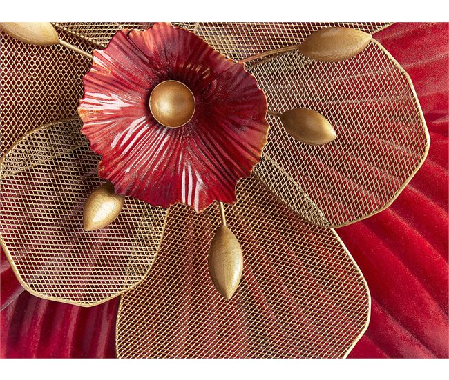 Beliani Decoración de pared SCANDIUM Rojo