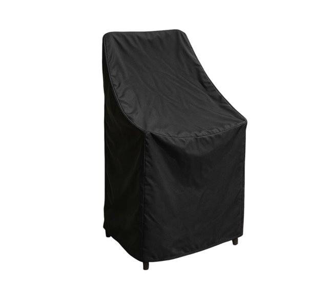 Funda para silla apilable Negro