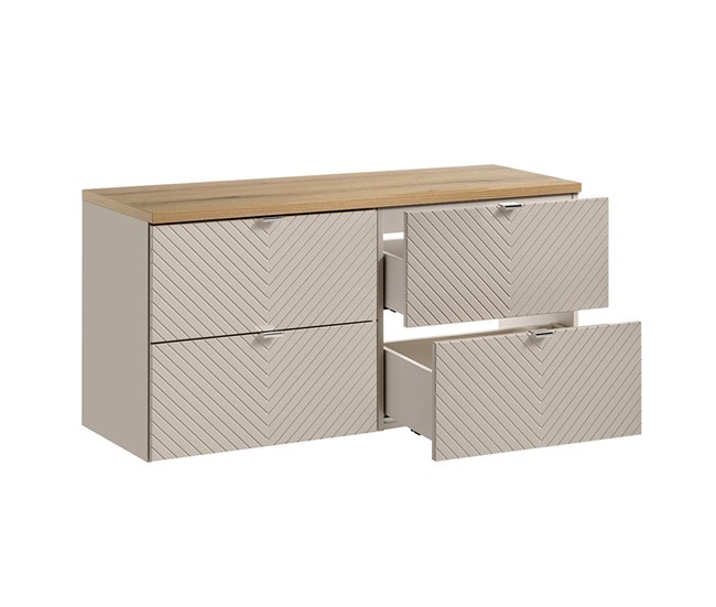 Mueble bajo lavabo encimera Manoa 120 Beige