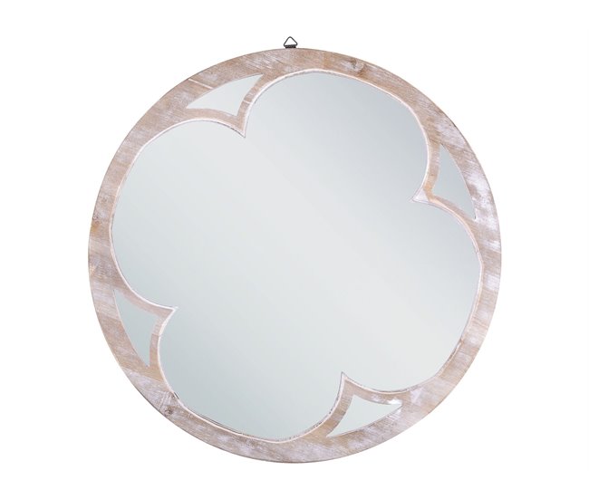 Beliani Espejo decorativo MONCLOVA Marron