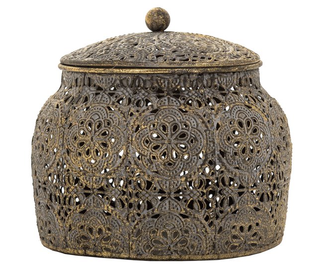 Caja Joyero de metal Marron