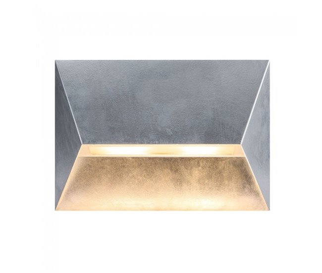 Aplique de exterior galvanizado Pontio 27 Nórdico Gris