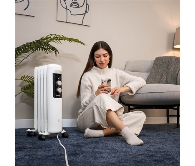 Cecotec Radiador de Aceite ReadyWarm 550 Space Blanco