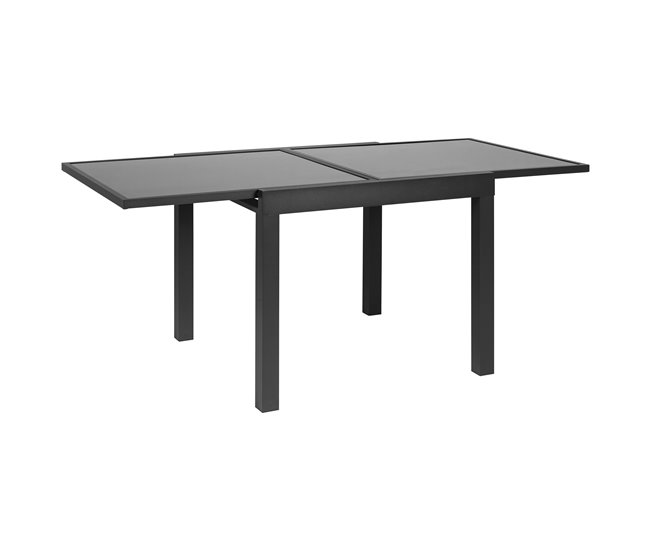 Mesa extensible de jardín ALYA gris oscuro Gris Oscuro