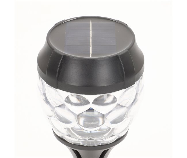 Aktive Set de 2 balizas solares LED 5-10 lúmenes Negro
