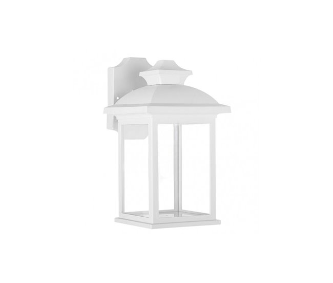 Aplique De Exterior Policarbonato Serie Alcandia Blanco