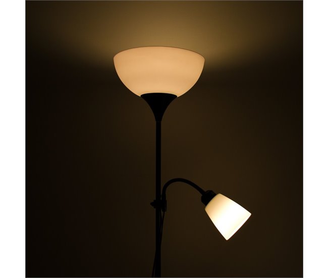 Lámpara De Pie Metal Serie Varese Blanco