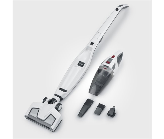 Aspiradora de mano y vertical 2 en 1 sin cable Severin HV 7173 - 120 W Blanco