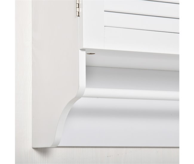Armario Baño de Pared MDF kleankin, hogar - baño 60 Blanco