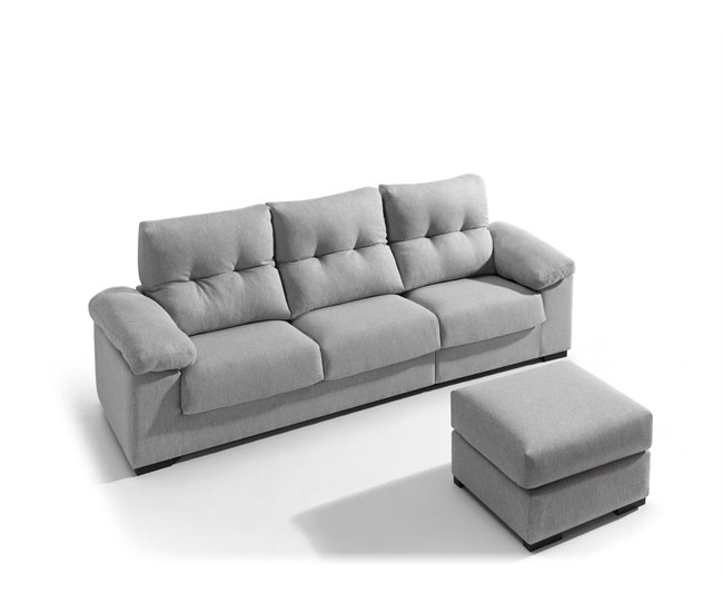 Chaise longue MIA reversible Gris Claro