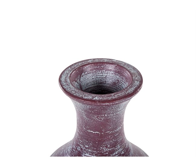 Beliani Jarrón decorativo KARDIA Azul Claro