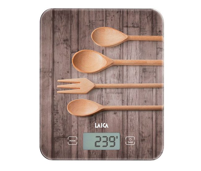 Balanza electrónica de cocina Madera
