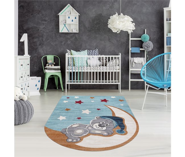 Alfombra infl TOYS 75322 oso de peluche para niños moderno Azul