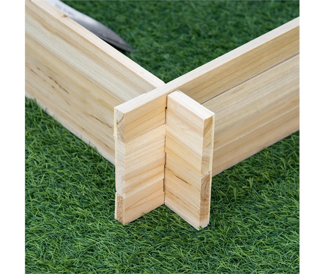 Arriate de Madera Madera de Abeto Outsunny Marron