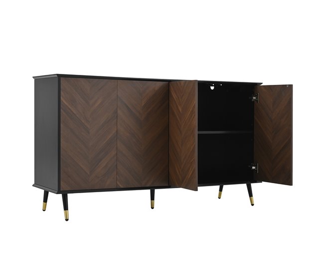 Aparadores Negro/ Madera