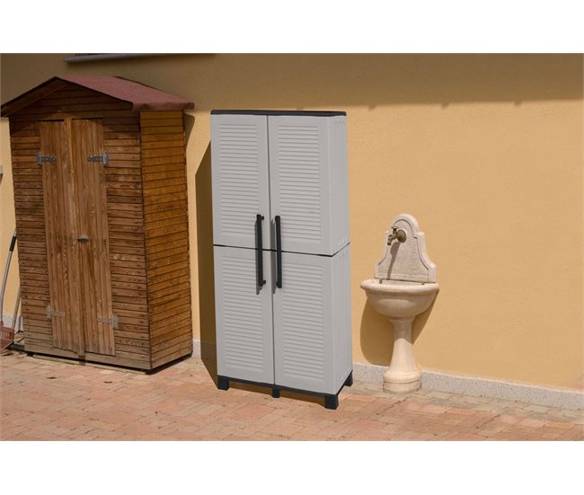 Armario exterior en PVC Gris