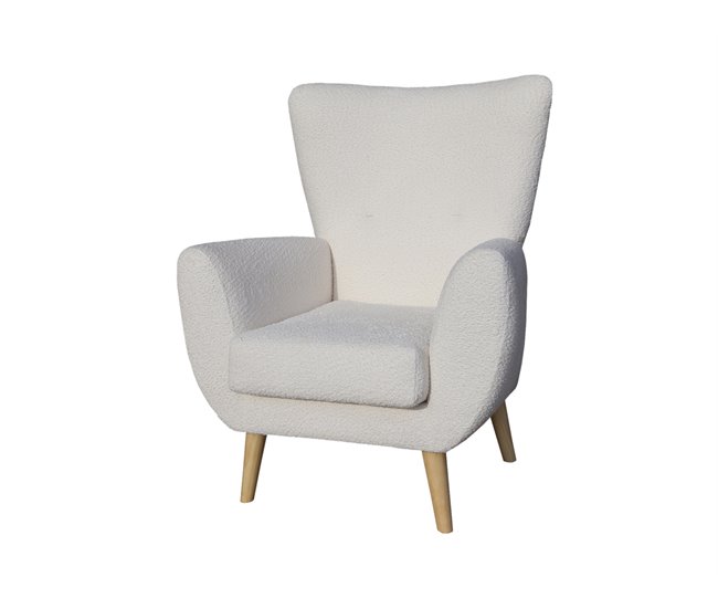 Sillón decorativo color blanco BOB Blanco