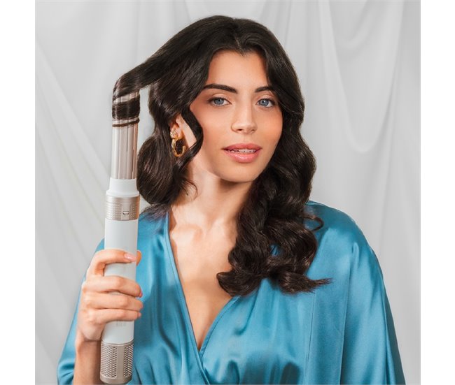 Cecotec Cepillo de aire CeramicCare 14in1 AirGlam Champagne Negro