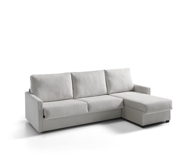 Chaise longue con cama AVA reversible 3 plazas gris Gris