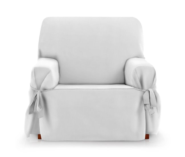 Protector Cubre Sofá Sillón Liso Royale Lazos 1 Plaza Gris