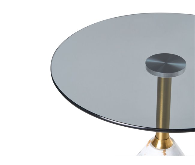 Beliani Mesa auxiliar WABBY Blanco