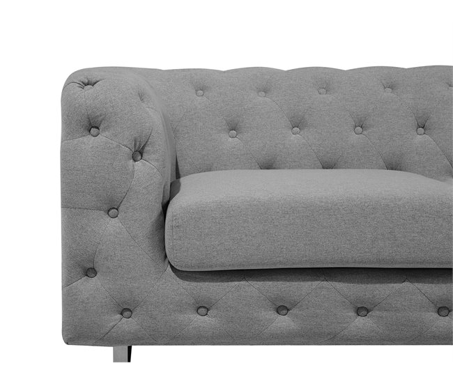 Beliani Sofá de 2 plazas Poliéster VISSLAND Beige