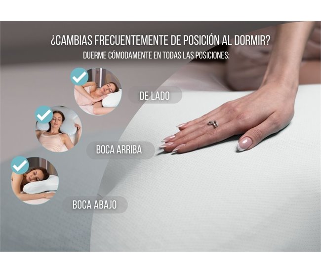 Almohada Mariposa Refrescante Gel Multiposiciones Blanco