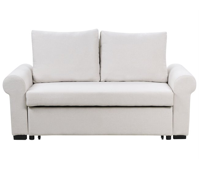 Beliani Sofá cama Tela SILDA Beige