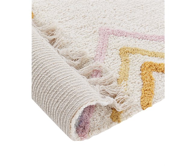 Beliani De pelo corto LASHE Blanco/ Beige