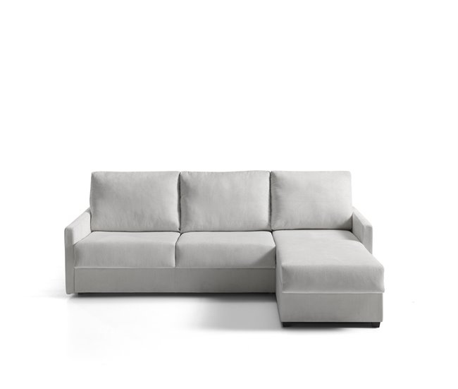Chaise longue con cama AVA reversible 3 plazas gris Gris