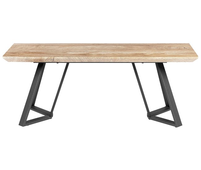 Beliani Banco de cama MDF, Hierro UPTON Marron