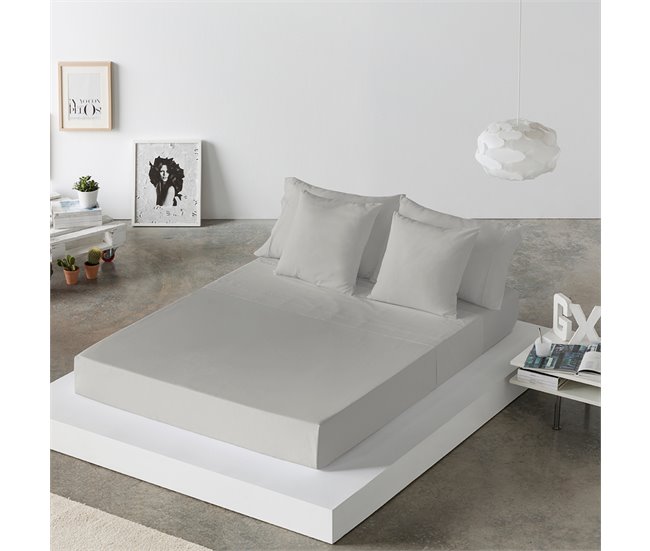 2 fundas de almohada CASUAL Gris