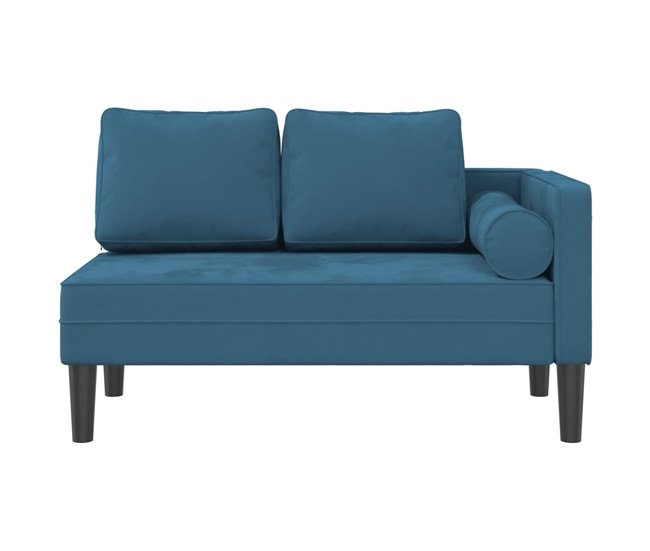 Sofá diván con cojines Azul