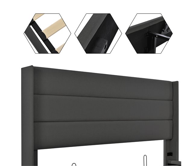 Canapés abatibles Gris