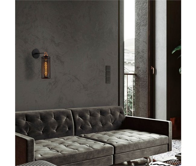 Aplique de pared Marismo Moderno Negro