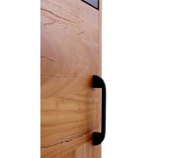 Estante con 2 puertas de madera maciza de acacia reciclada Madera