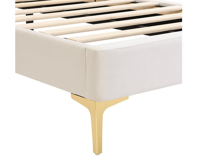 Marco de la cama 200x90 Beige