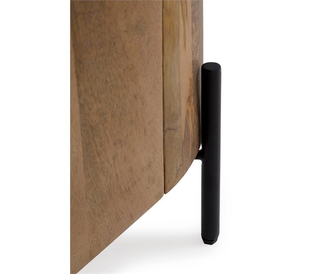 Aparador alto forma elíptica 2 puertas madera de mango Madera