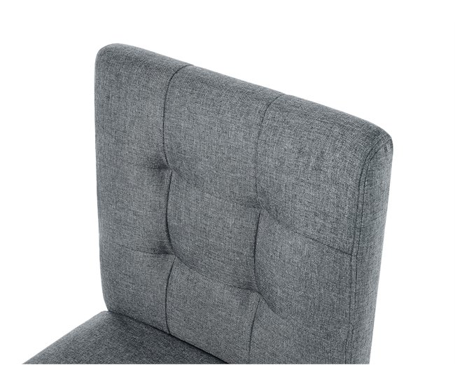 Beliani Silla de bar MADISON Gris