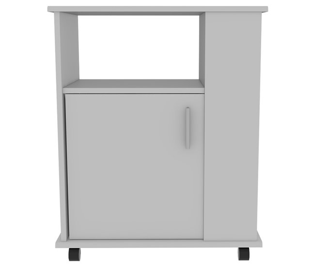 Armario inferiror Lower para microondas en melamina con gabinete Blanco