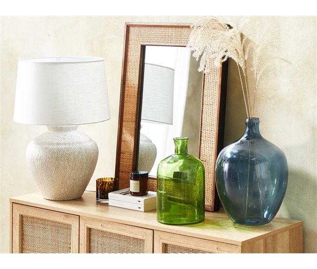 Beliani Jarrón decorativo PULAO Verde
