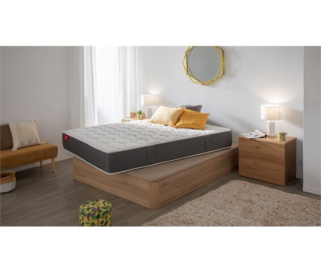 Colchón DREAMLIGHT 8K PIKOLIN de muelles de hilo continuo Normablock + canapé gratis Pikolin color blanco 