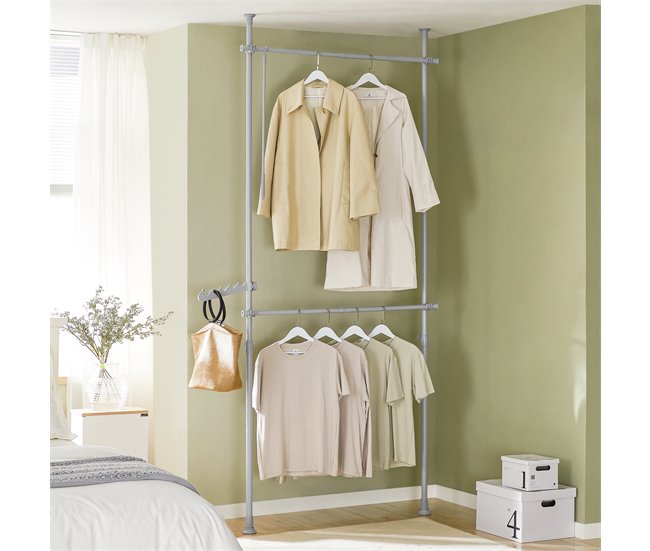 Perchero de Ropa Telescópico Altura Ajustable FRG109-HG SoBuy 