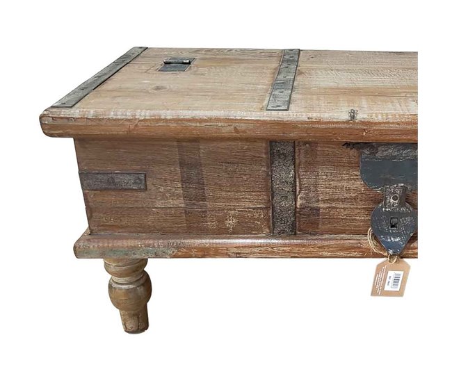 Baúl de madera acabado artesanal Marron