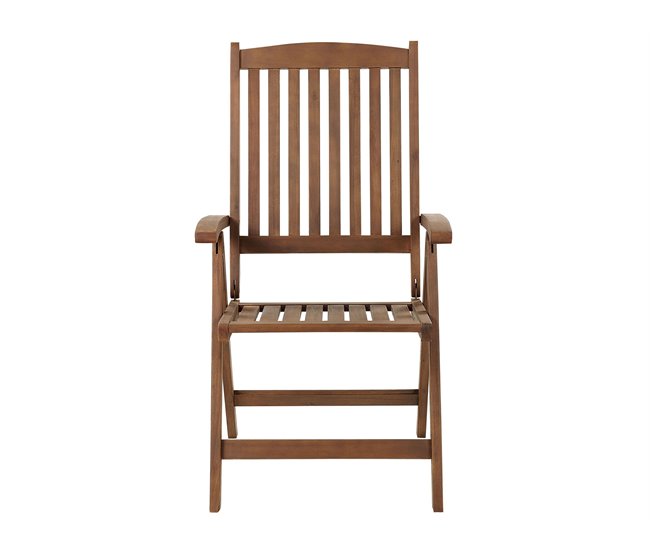 Beliani Conjunto plegable AMANTEA Marron