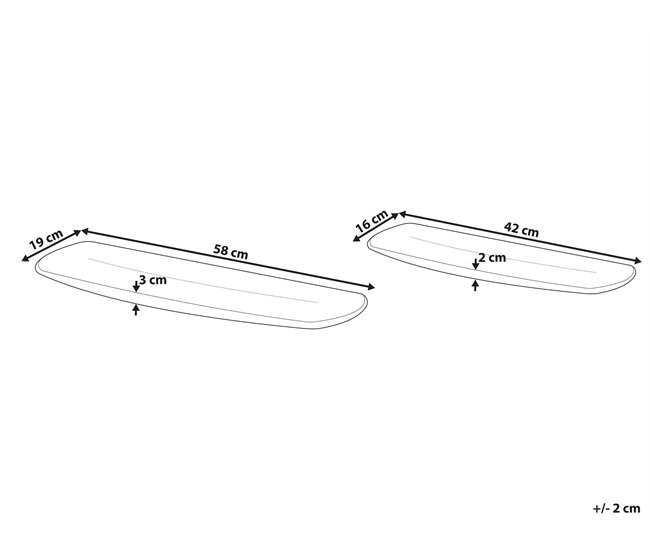 Beliani Plato decorativo BRANTAS Dorado