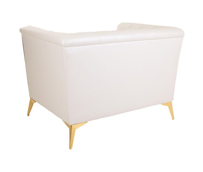 Sillón tapizado Blanco