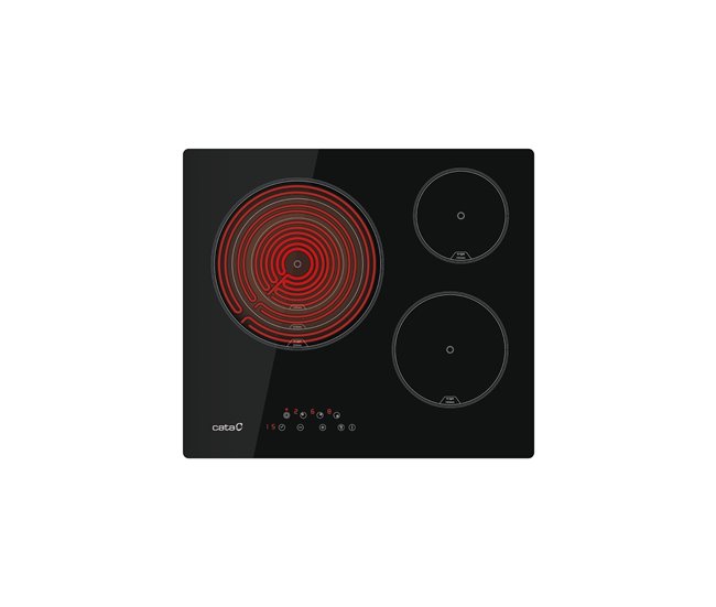 Placa vitrocerámica CATA TT 6003 Negro